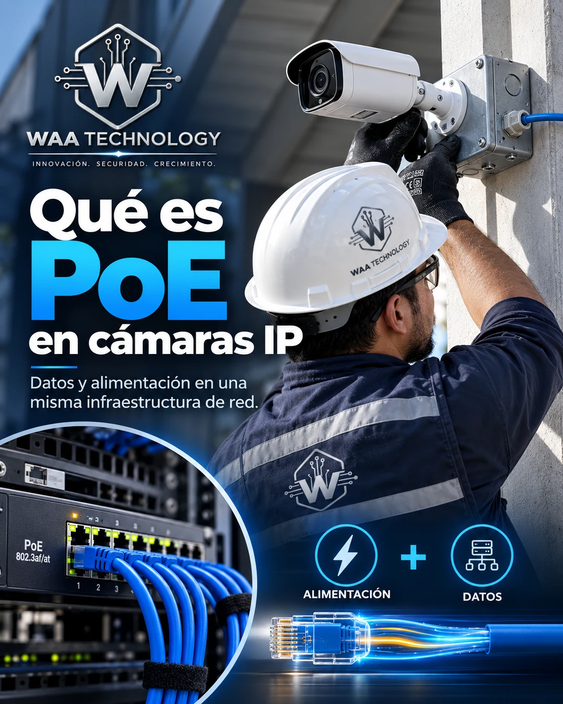Qué es PoE en cámaras IP