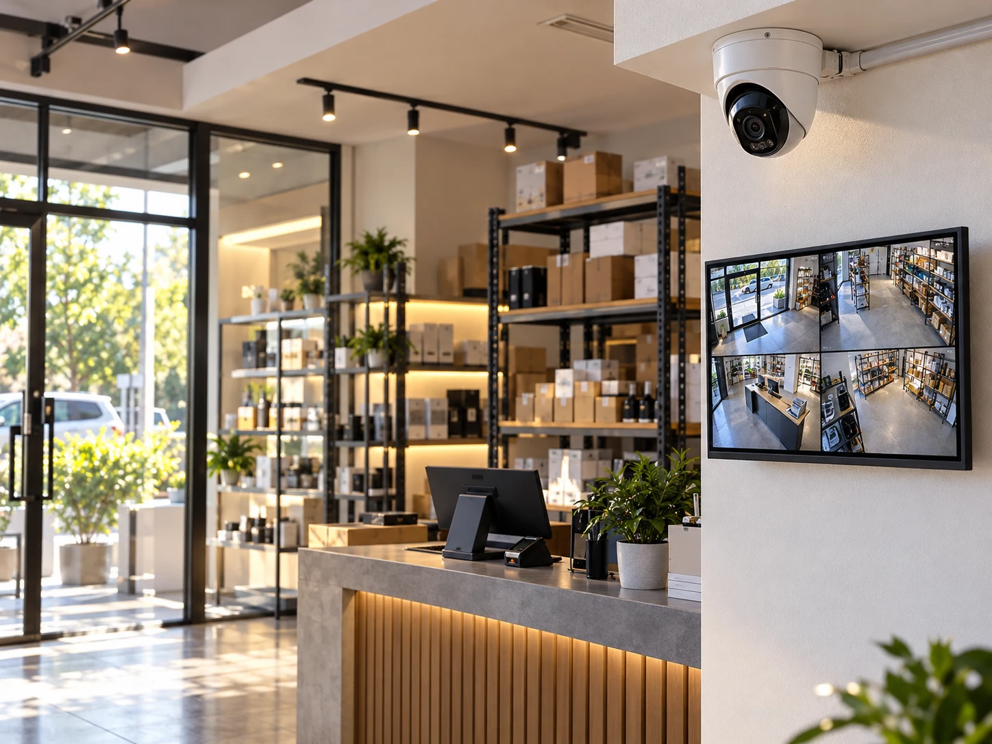 Sistema de videovigilancia profesional para negocio