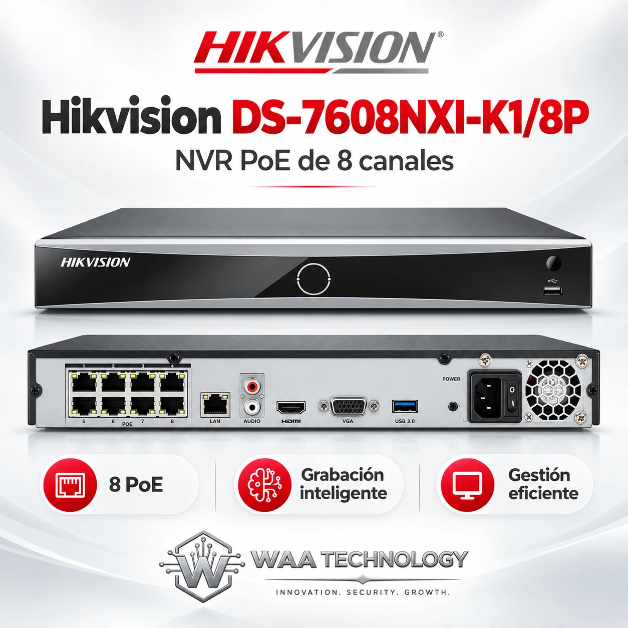 Hikvision DS-7608NXI-K1/8P