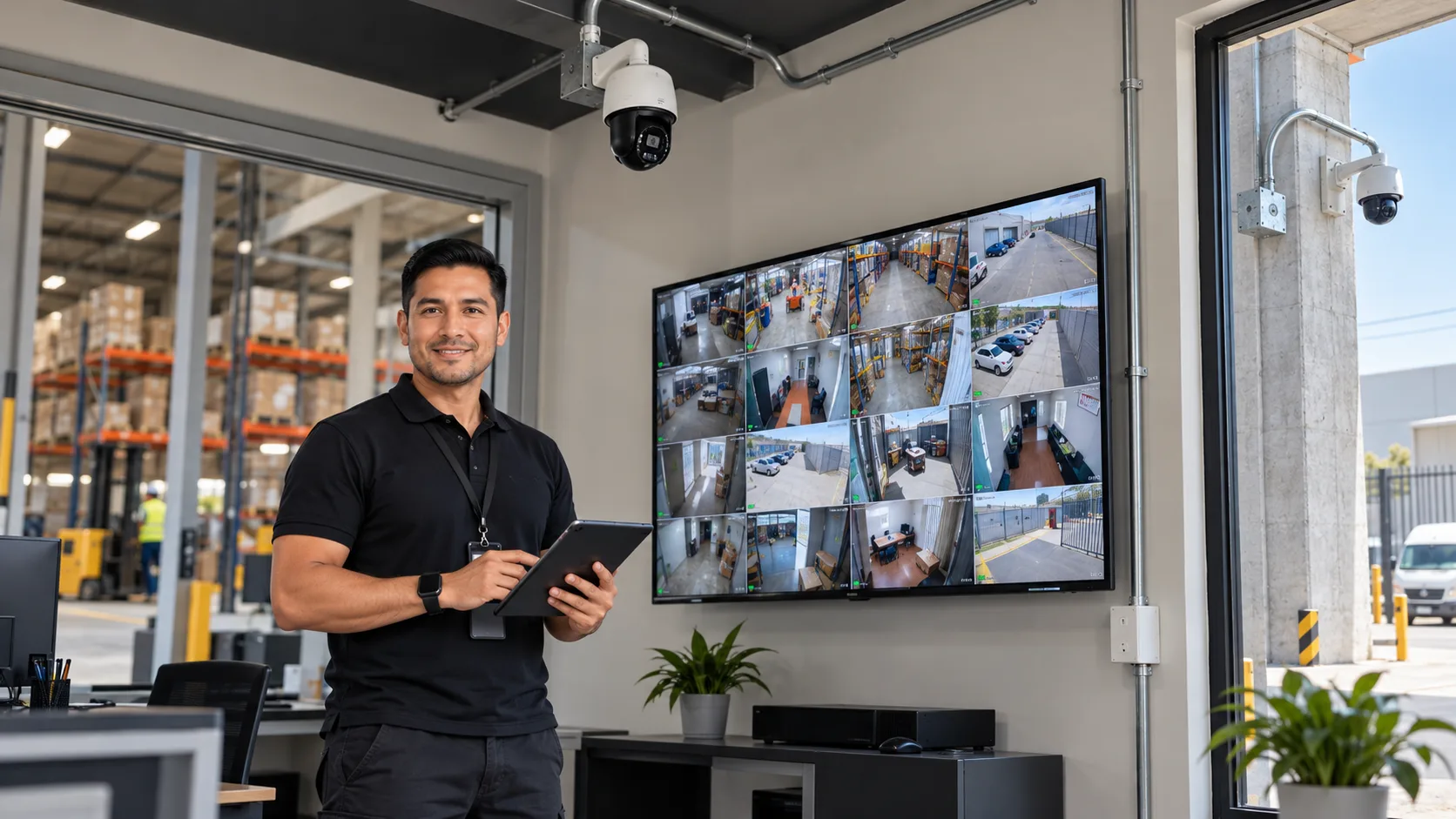 Centro de monitoreo CCTV para negocio o empresa