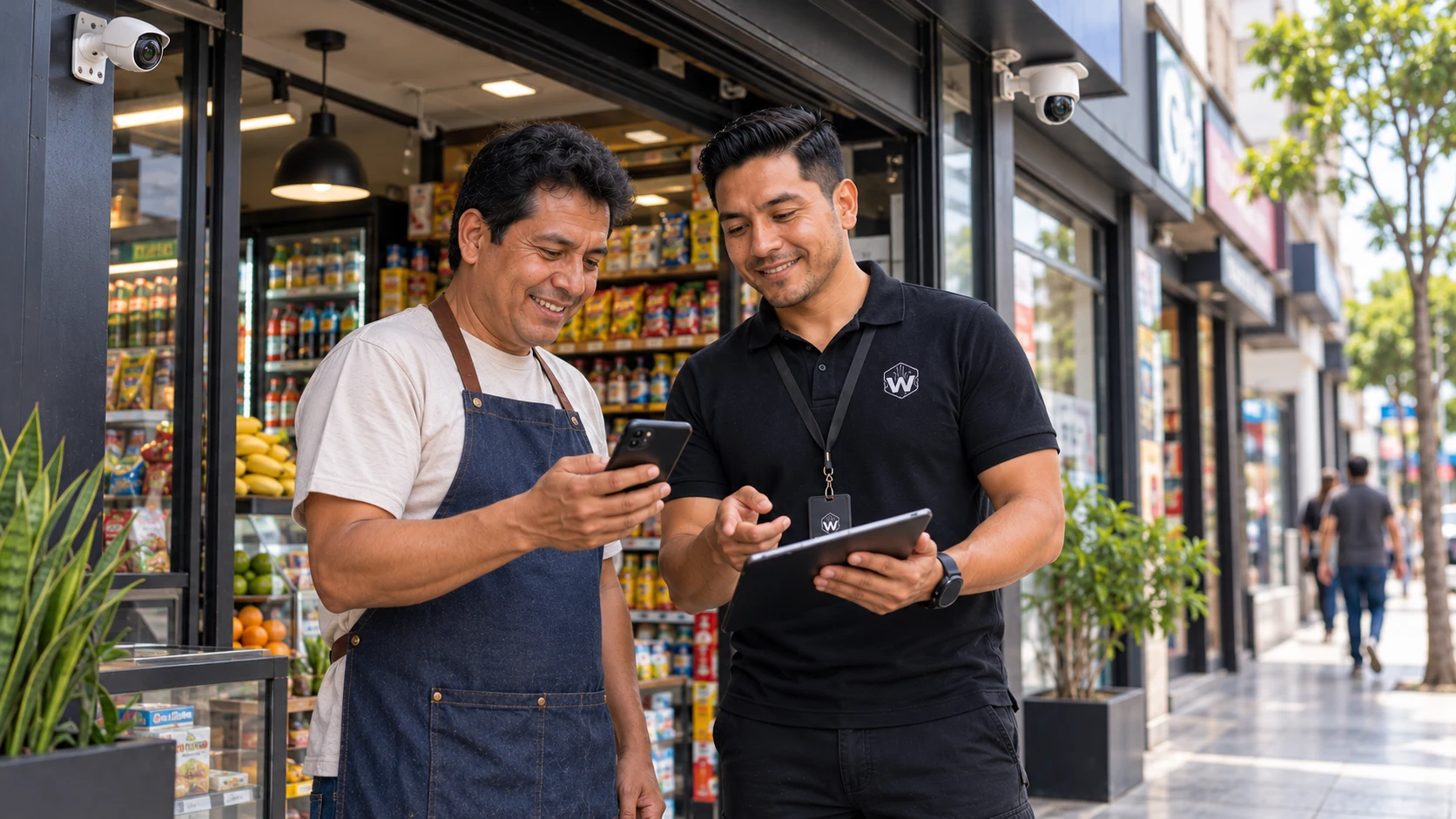 Atención comercial y asesoría de videovigilancia para negocios